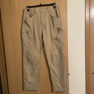 Men's TacVAsen Pants Nylon Outdoor Cargo Utility khaki tan Size 36